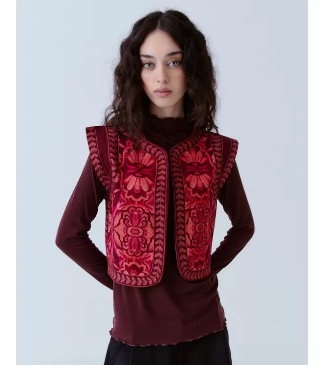 CHALECO ESTAMPADO ÉTNICO