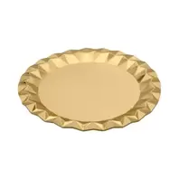 Bandeja oro redonda Navidad Bosque Verde