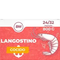 Langostino cocido 24/32 piezas congelado 800 g