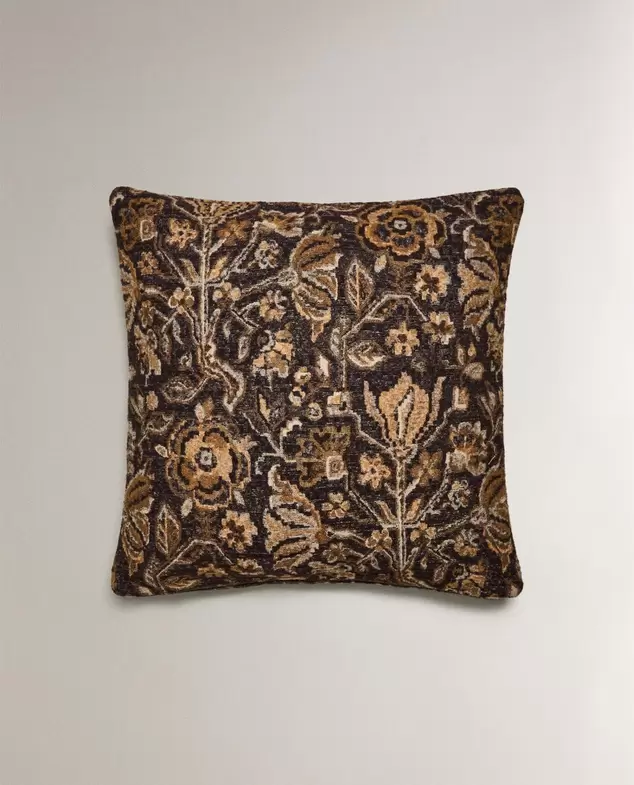 FUNDA COJÍN LANA FLORAL