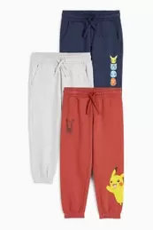 Paquet de 3 - Pokémon - pantalons de xandall