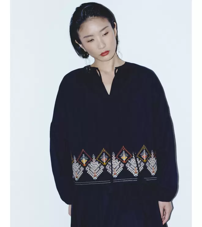 BLUSA BOHO OVERSIZE BORDADA