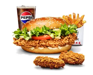 1 Menu La Clasica + 2 Alitas Picantes