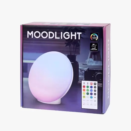 LÁMPARA LED ATMOSFÉRICA CON MANDO Y SENSOR DE MÚSICA