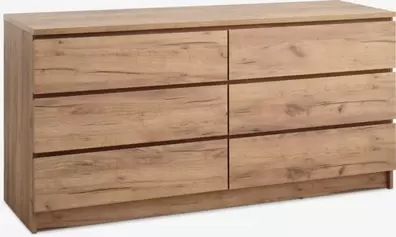 Cómoda 3+3 cajones LIMFJORDEN color roble salvaje natural