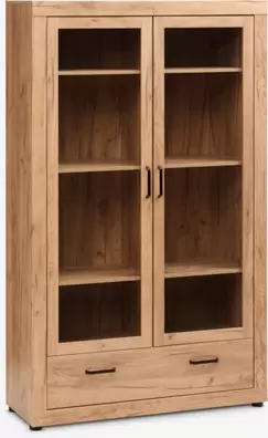 Vitrina LINTRUP 2 puertas color roble salvaje natural