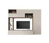 Compacto tv visón y roble PRATIKO