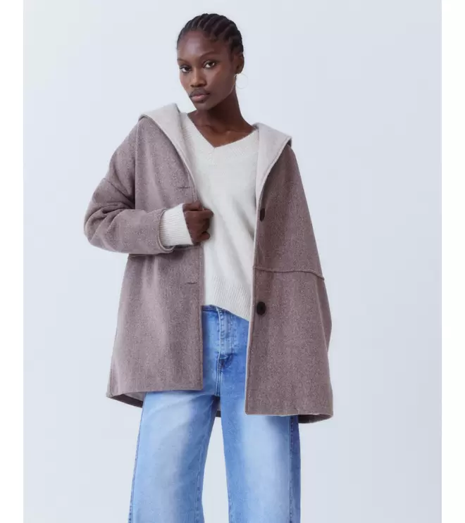 ABRIGO CAPUCHA COLOR