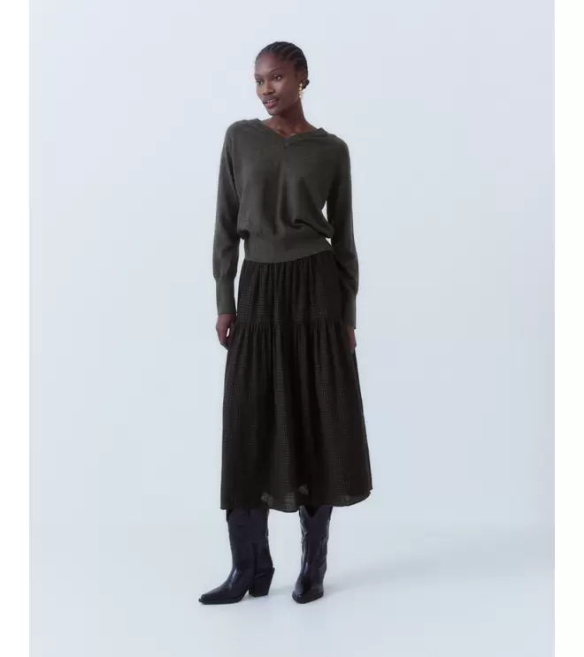 FALDA LARGA VUELOS CUADROS