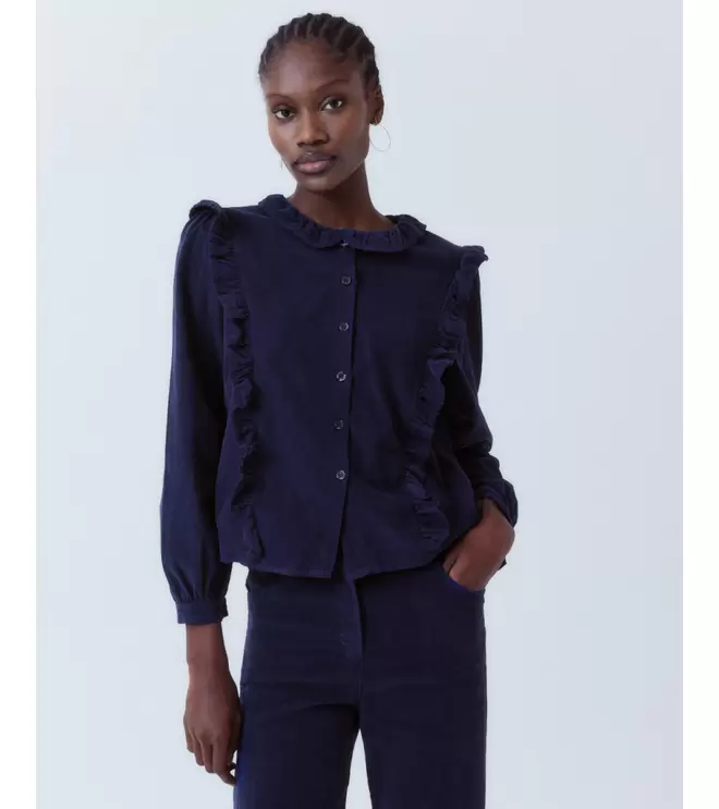 CAMISA PANA VOLANTES