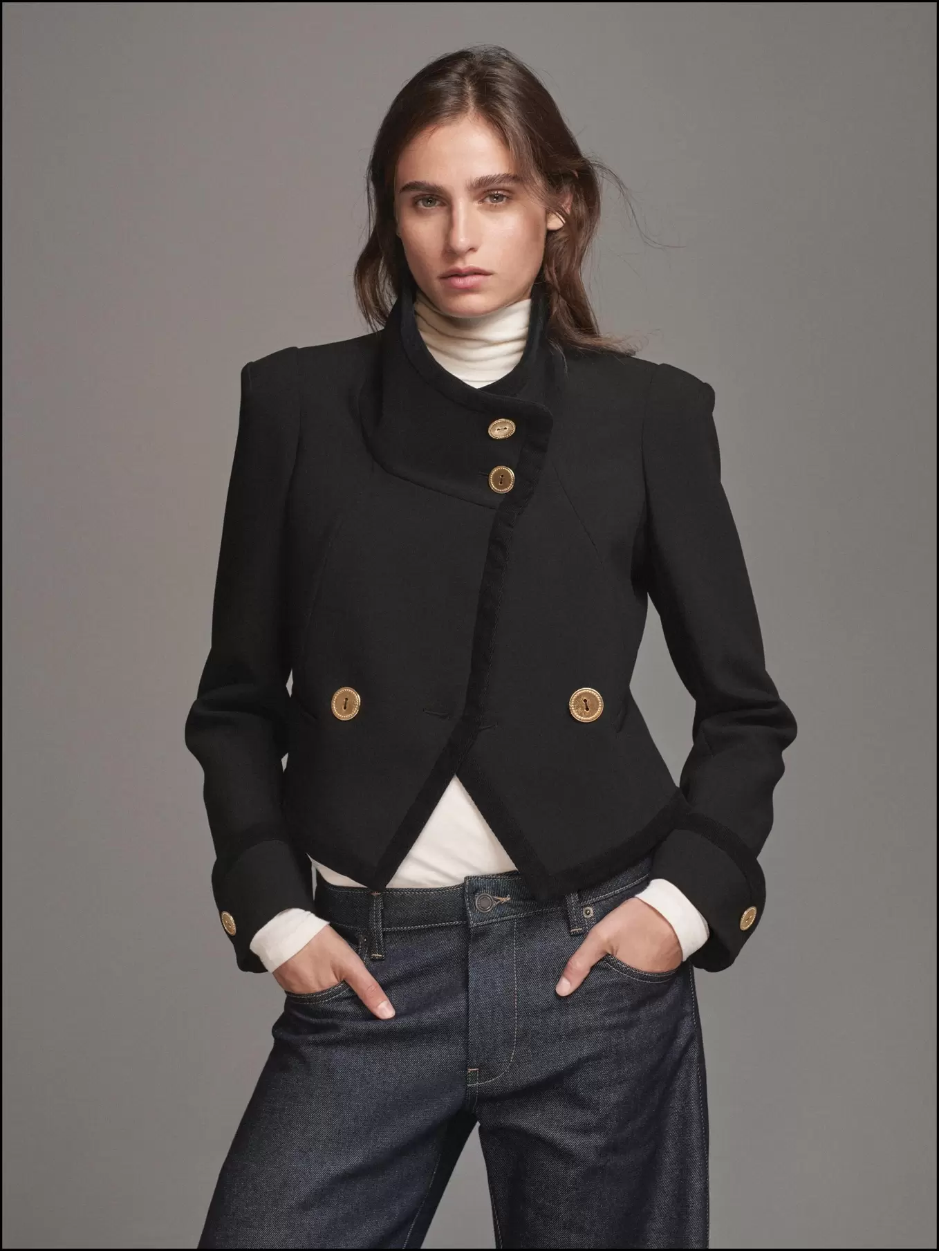 CHAQUETA CORTA BOTONES - THE ITEM ZARA WOMAN