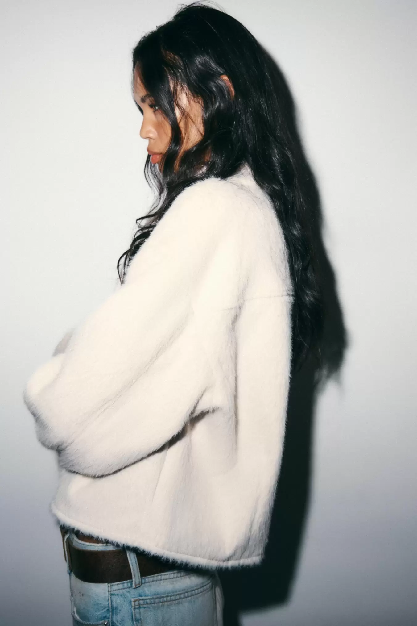 CAZADORA EFECTO PELO CRUZADA