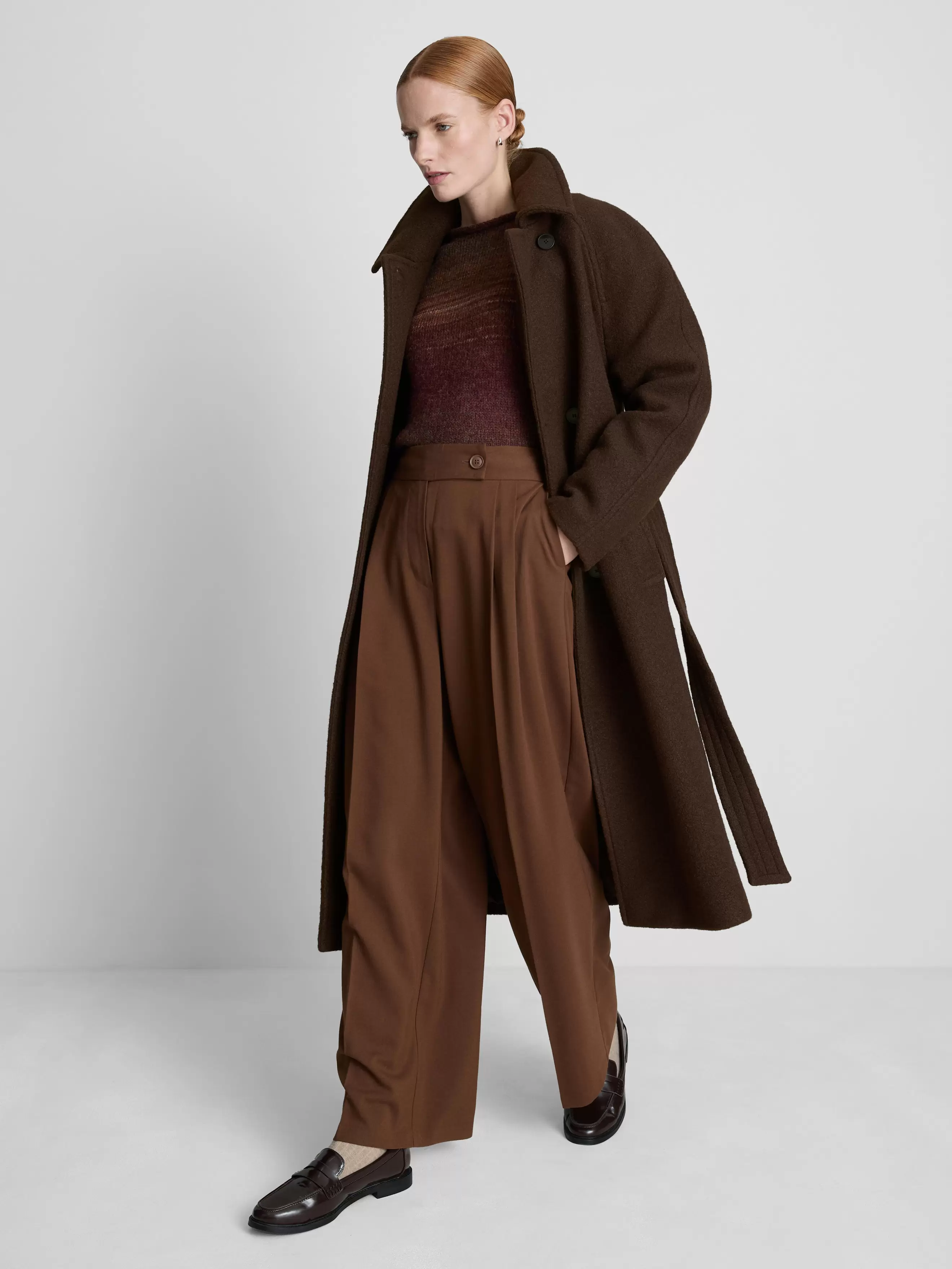 Paula Echevarría Belted Longline Coat