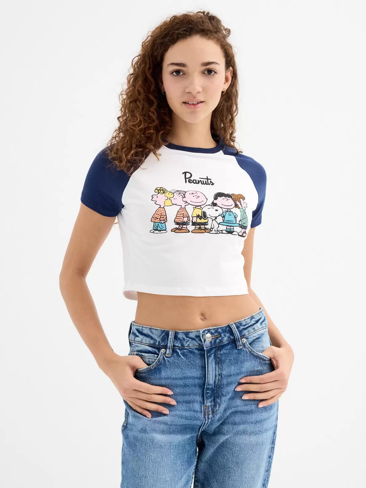 Camiseta crop Peanuts