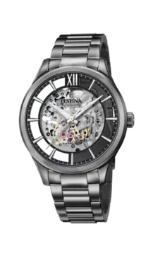 RELOJ DE HOMBRE FESTINA AUTOMATIC SKELETON F20632/1 CON ESFERA NEGRA