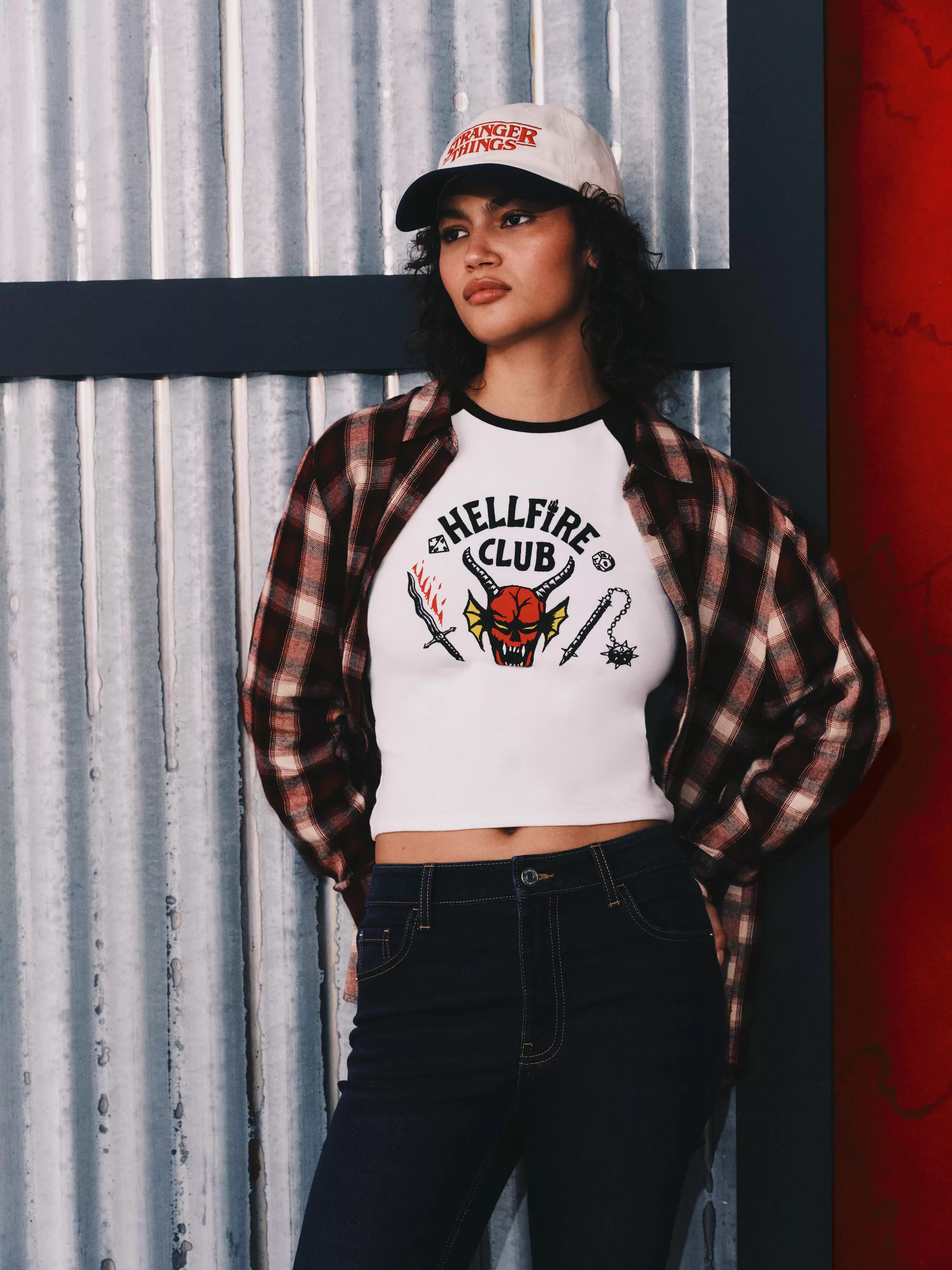 Stranger Things Long Sleeve Raglan Tee