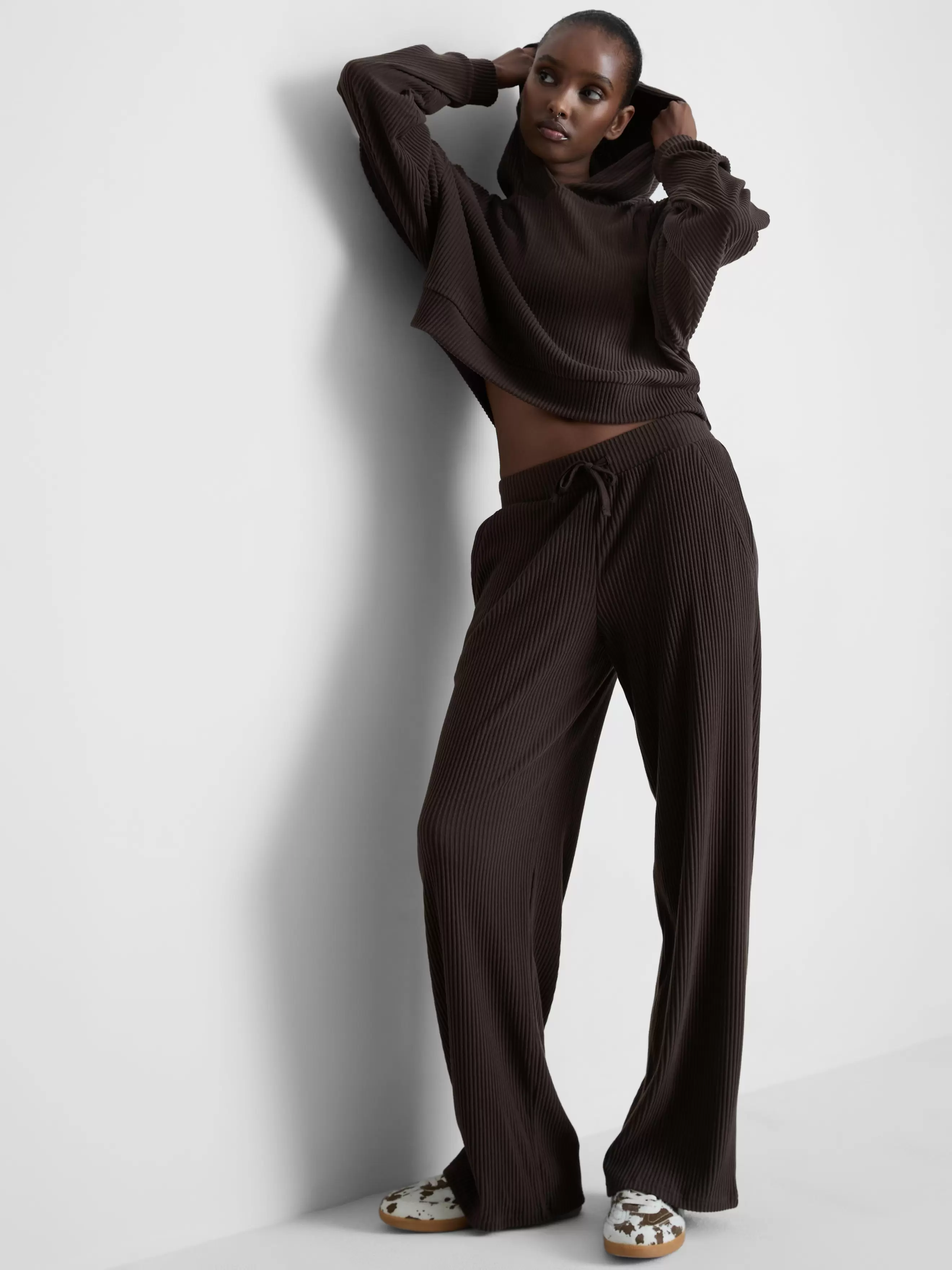 Straight Leg Ribbed Joggers