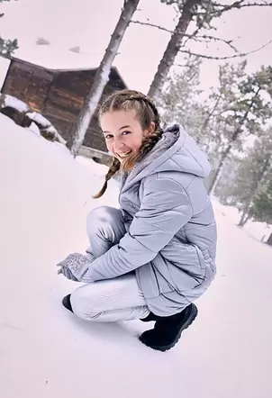 Leggings polipiel plata