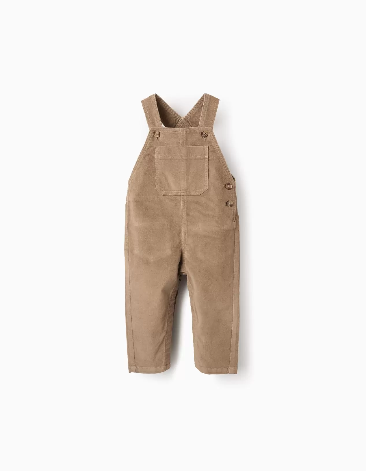 Corduroy Dungarees for Baby Boys, Beige