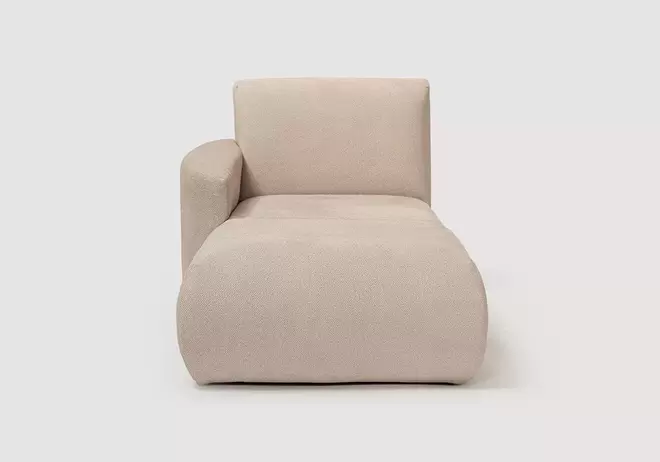 Módulo chaiselongue con brazo para sofá modular TINA
