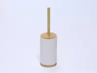 ESCOBILLERO CERAMICA BAMBU BLANCO