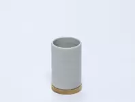 VASO CERAMICA BAMBU GRIS