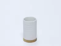 VASO CERAMICA BAMBU BLANCO