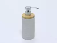 DISPENSADOR CERAMICA BAMBU GRIS
