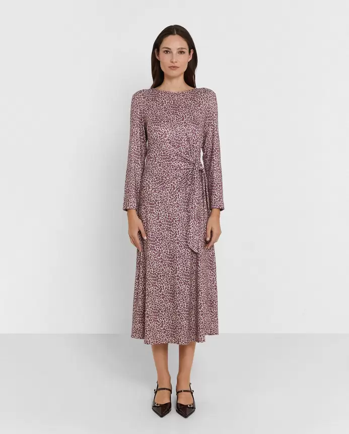 Vestido Largo Animal Print