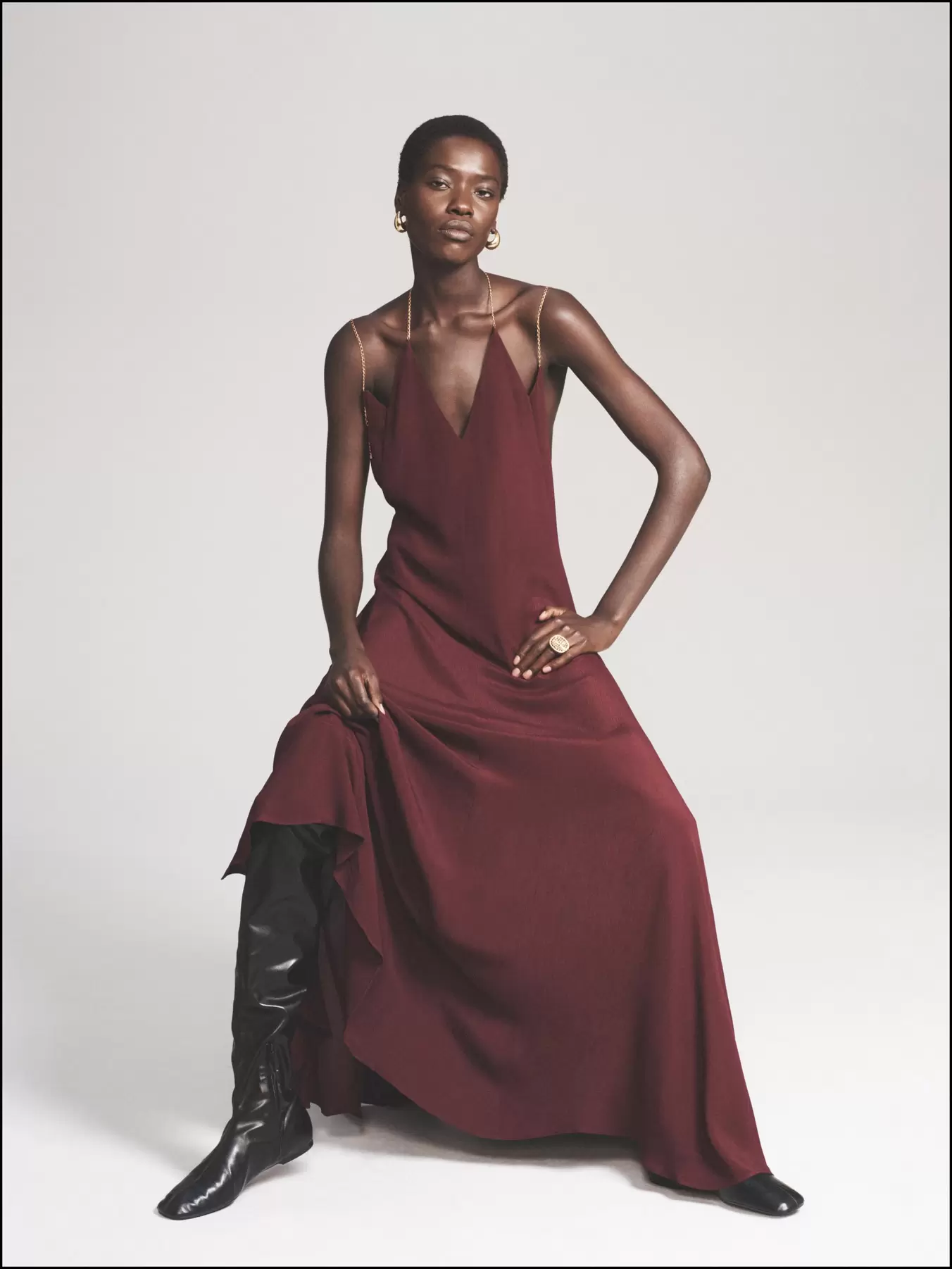 VESTIDO LENCERO CADENA - THE ITEM ZARA WOMAN