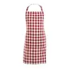 Delantal Gingham rojo Tiseco