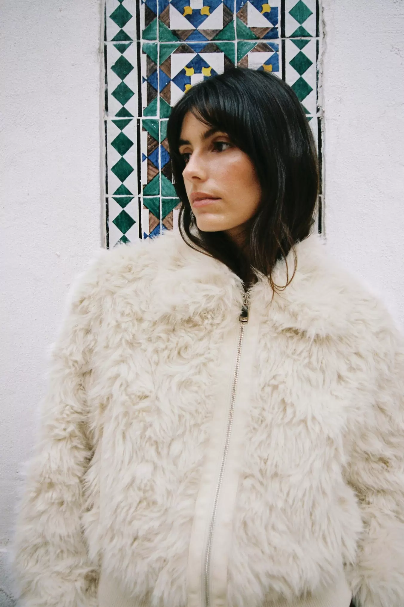 CHAQUETA BOMBER EFECTO PELO