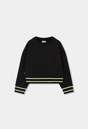 Sudadera niña negro