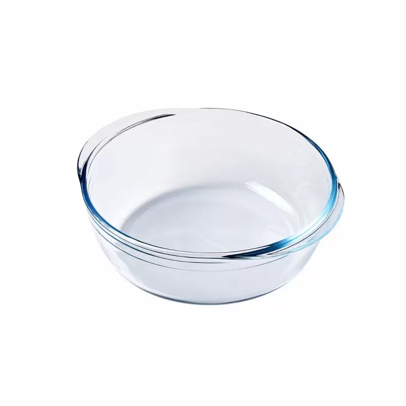 Fuente redonda 26 cm 2,3L vidrio transparente Airfryer Ô Cuisine