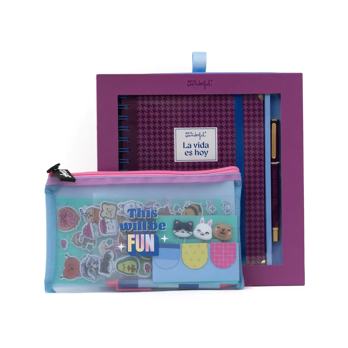 Pack Agenda Office 2026 Diaria + Kit para decorar tu agenda -FUN