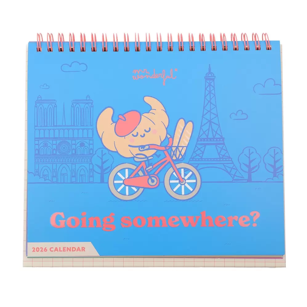 Calendario de sobremesa 2026 - Going somewhere?