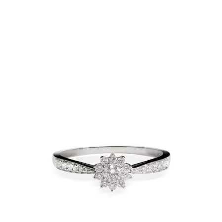 Anillo diamante natural 0.11 ct. oro 18 quilates