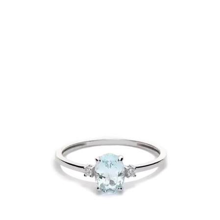 Anillo diamante natural 0.04 ct. oro 18 quilates GLACIER