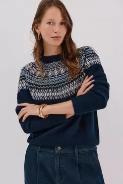 Jacquard design jumper