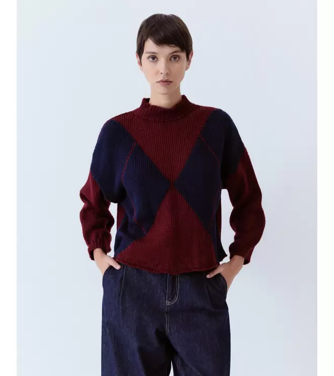 JERSEY BICOLOR ROMBOS