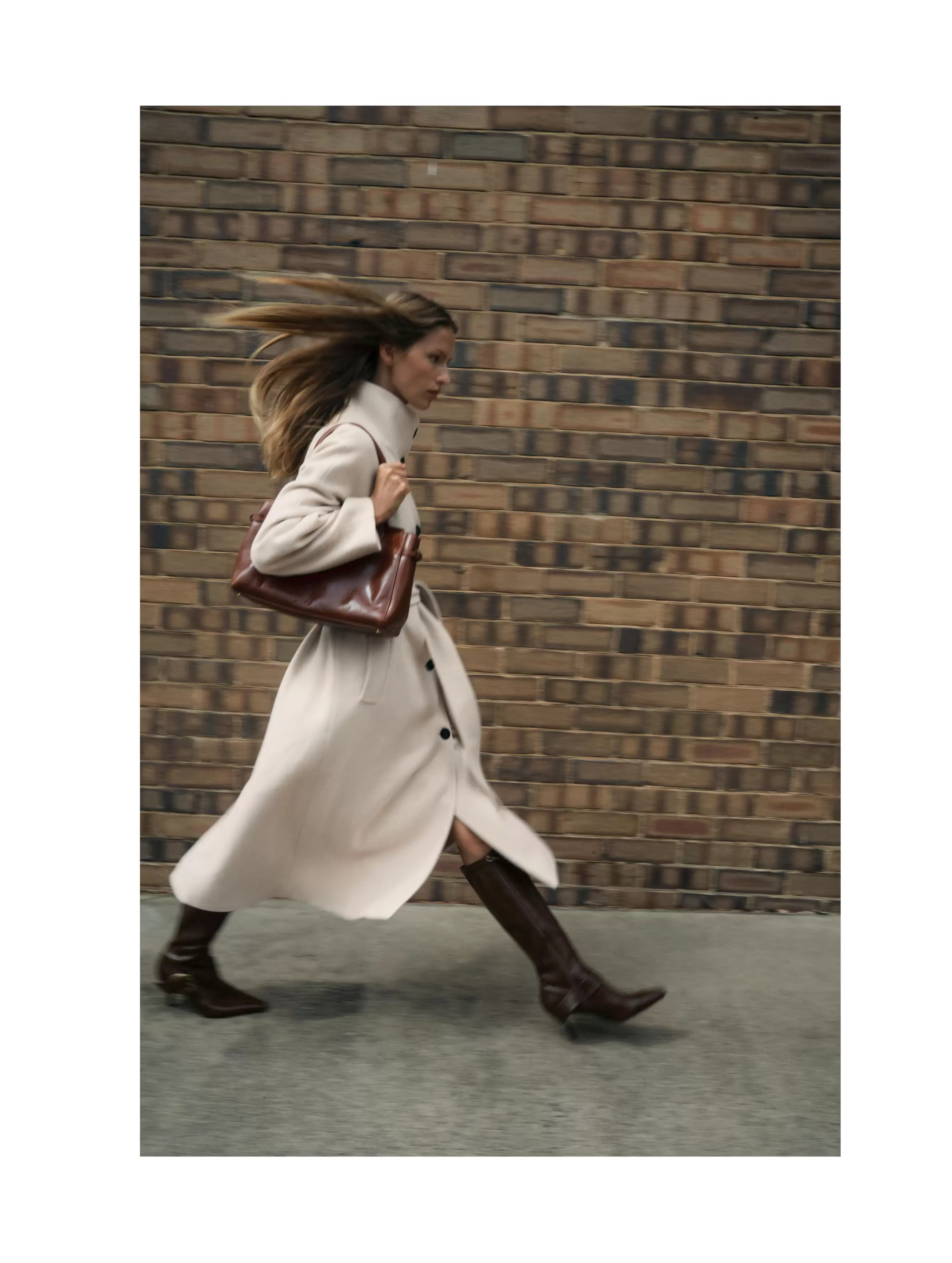 ABRIGO LARGO CON LANA CUELLO SUBIDO