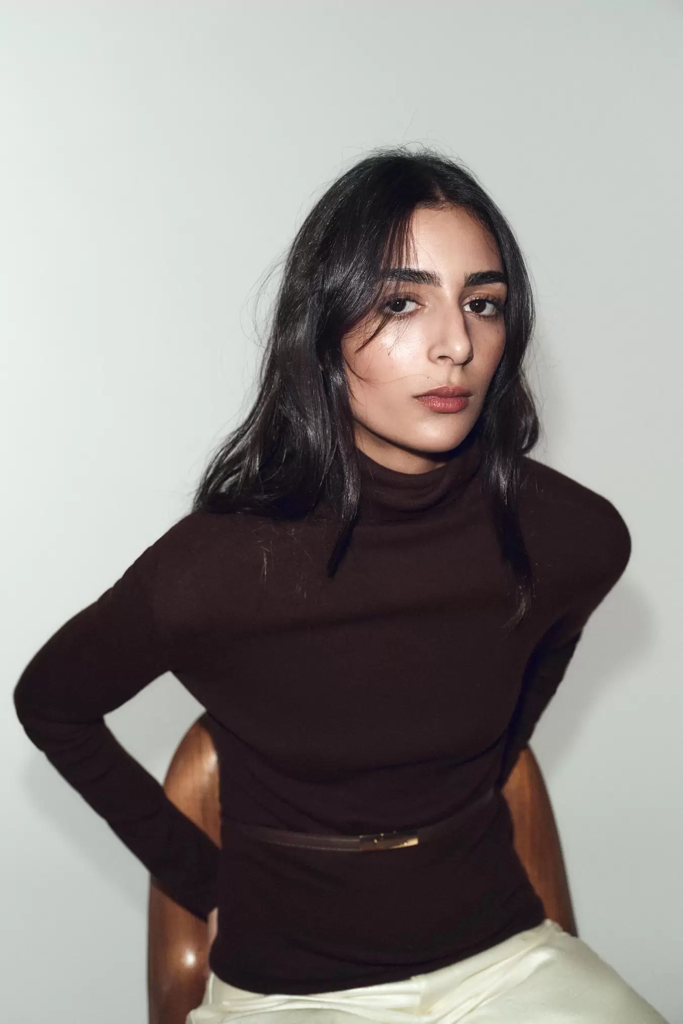 JERSEY 100% LANA CUELLO SUBIDO CINTURÓN