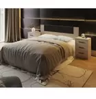 Conjunto Pack Cabecero y 2 Mesitas de Noche,Mesilla de noche 3 Cajones Color...