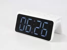 Altavoz lámpara con despertador y sonidos relajantes