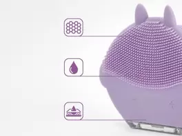 Limpiador facial electrico lila