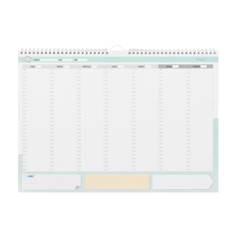 Organizador semanal por horas - Todos tus planes