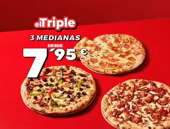 3 medianas (5 ing) desde 7,95€ c/u