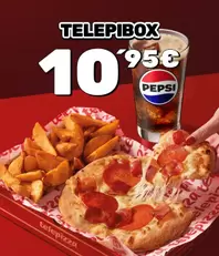 Pizza (2 ing) + complemento + bebida desde 10,95€