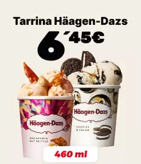Tarrina Häagen-Dazs (460 ml) por 6,45€