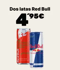2 latas Red Bull por 4,95€